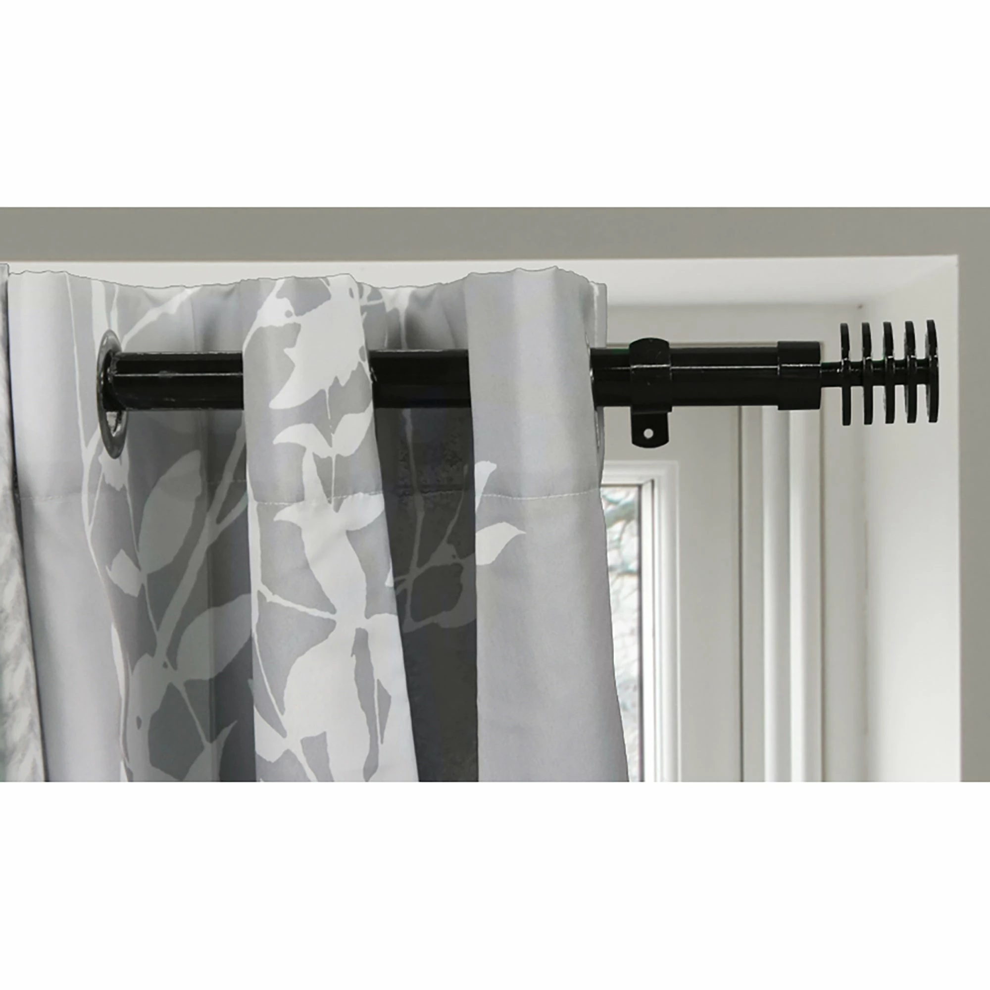 Discount π Evideco 2 Pack Adjustable 1" Single Window Curtain Rod 50" To 82" - 50" To 82" L X 1" D Taupe π - Image 9