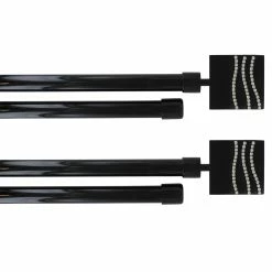 Promo π Evideco 2 Pack Adjustable 3/4" Double Window Curtain Rod 50" To 82" - 50" To 82" L X 3/4" D Black π 9 Promo π Evideco 2 Pack Adjustable 3/4" Double Window Curtain Rod 50" To 82" - 50" To 82" L X 3/4" D Black π -Evideco Shop 2 Pack Adjustable 3 422 Double Window Curtain Rod 5022 to 8222 White 3