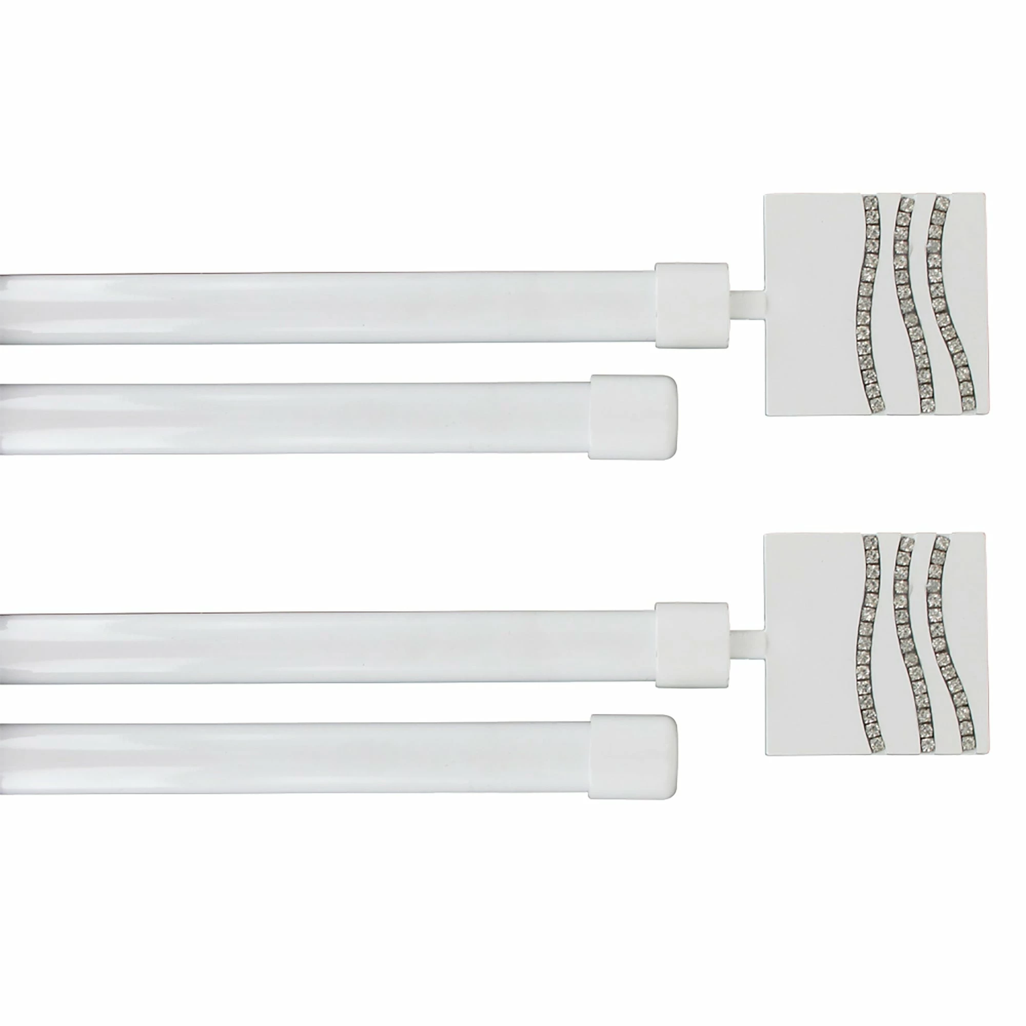 Promo π Evideco 2 Pack Adjustable 3/4" Double Window Curtain Rod 50" To 82" - 50" To 82" L X 3/4" D Black π 1 Promo π Evideco 2 Pack Adjustable 3/4" Double Window Curtain Rod 50" To 82" - 50" To 82" L X 3/4" D Black π