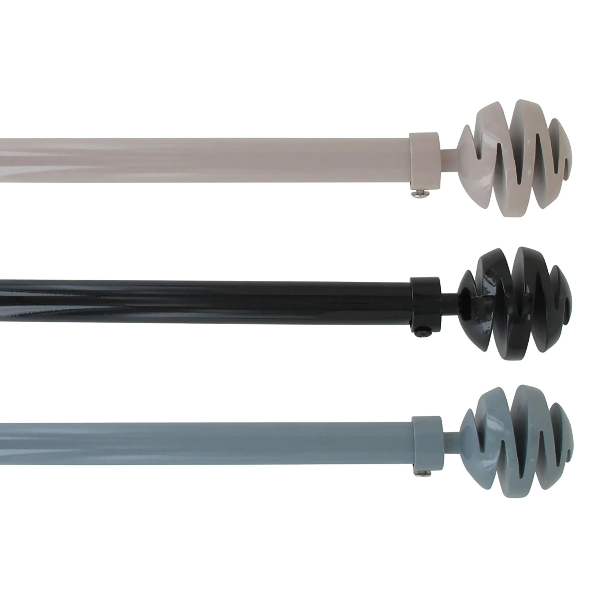 Deals π Evideco 2 Pack Adjustable 3/4" Single Window Curtain Rod 50" To 82" Grey - 50" To 82" L X 3/4" D π 8 Deals π Evideco 2 Pack Adjustable 3/4" Single Window Curtain Rod 50" To 82" Grey - 50" To 82" L X 3/4" D π - Image 8