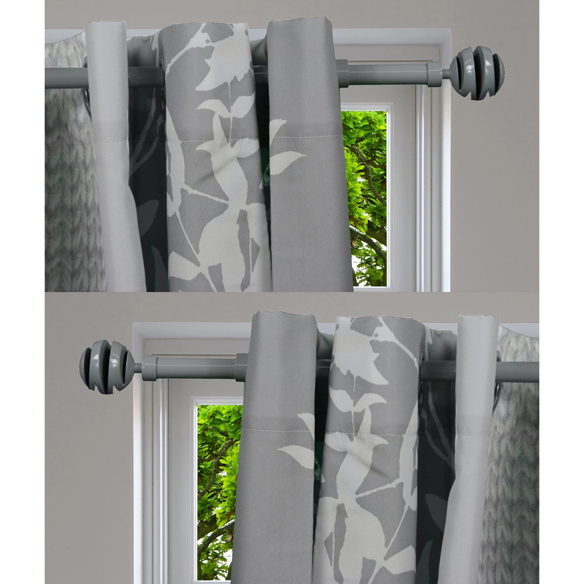 Deals π Evideco 2 Pack Adjustable 3/4" Single Window Curtain Rod 50" To 82" Grey - 50" To 82" L X 3/4" D π 10 Deals π Evideco 2 Pack Adjustable 3/4" Single Window Curtain Rod 50" To 82" Grey - 50" To 82" L X 3/4" D π - Image 10