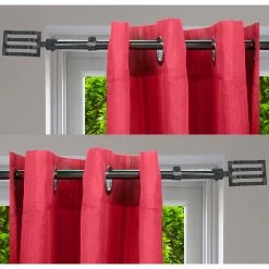 Outlet 🤩 Evideco 2 Pack Adjustable 3/4" Single Window Curtain Rod 50" To 82" Silver - 50" To 82" L X 3/4" D Graphite 🔔 -Evideco Shop 2 Pack Adjustable 3 422 Single Window Curtain Rod 5022 to 8222 Silver 1