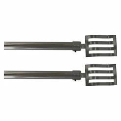 Outlet 🤩 Evideco 2 Pack Adjustable 3/4" Single Window Curtain Rod 50" To 82" Silver - 50" To 82" L X 3/4" D Graphite 🔔 -Evideco Shop 2 Pack Adjustable 3 422 Single Window Curtain Rod 5022 to 8222 Silver 4