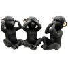 Top 10 😉 Evideco 3 Wise Monkeys Speak Hear See No Evil Resin Black Gold Set Of 3 ⭐