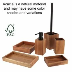 Wholesale ✔️ Evideco Acacia Wood Bathroom Accessory Set Collection ✨ 28 Wholesale ✔️ Evideco Acacia Wood Bathroom Accessory Set Collection ✨ -Evideco Shop Acacia Wood Bathroom Accessory Set Collection 13