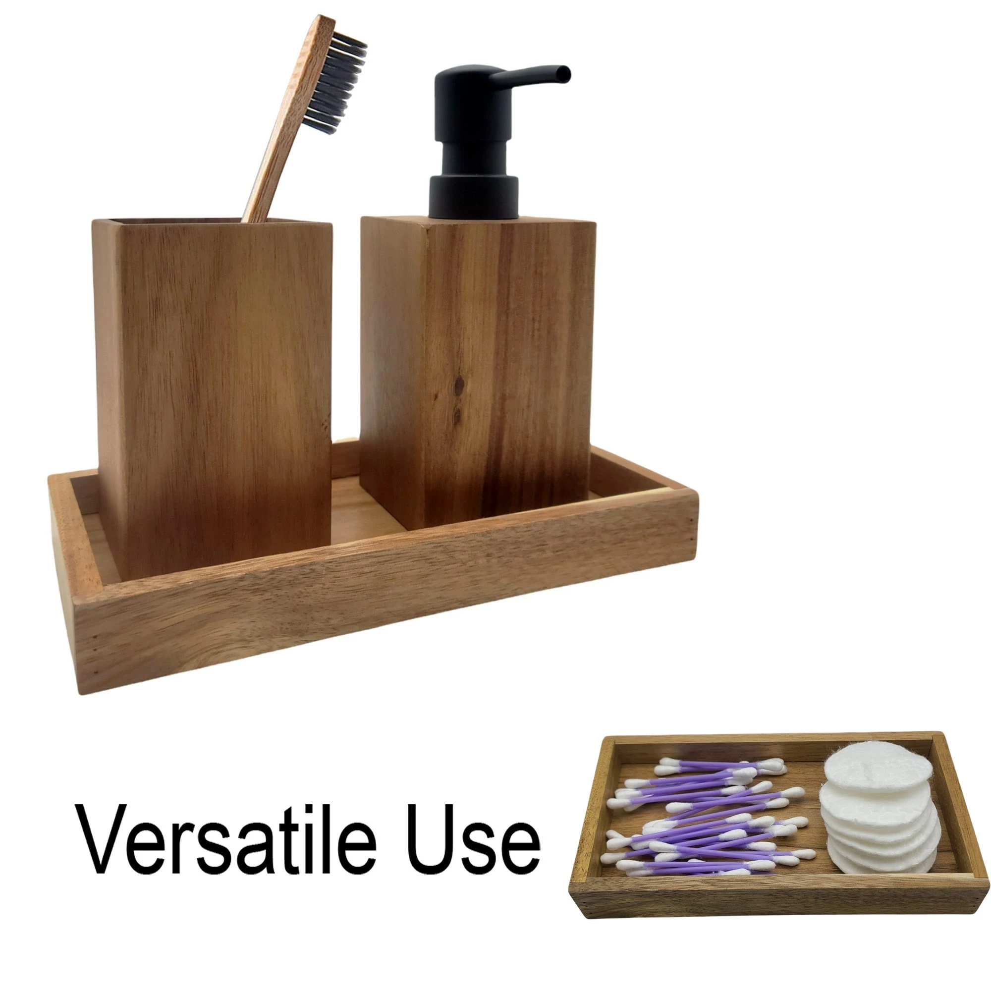 Wholesale ✔️ Evideco Acacia Wood Bathroom Accessory Set Collection ✨ 15 Wholesale ✔️ Evideco Acacia Wood Bathroom Accessory Set Collection ✨ - Image 15