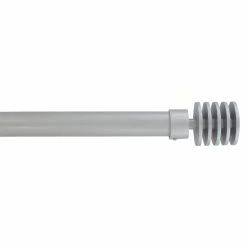 Best Pirce 💯 Evideco Adjustable 1" Single Window Curtain Rod 50" To 82" Grey - 50" To 82" L X 1" D 💯 -Evideco Shop Adjustable 122 Single Window Curtain Rod 5022 to 8222 Grey 3