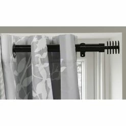 Best Pirce 💯 Evideco Adjustable 1" Single Window Curtain Rod 50" To 82" Grey - 50" To 82" L X 1" D 💯 -Evideco Shop Adjustable 122 Single Window Curtain Rod 5022 to 8222 Grey 6