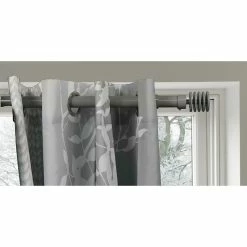 Best Pirce 💯 Evideco Adjustable 1" Single Window Curtain Rod 50" To 82" Grey - 50" To 82" L X 1" D 💯 -Evideco Shop Adjustable 122 Single Window Curtain Rod 5022 to 8222 Grey 8