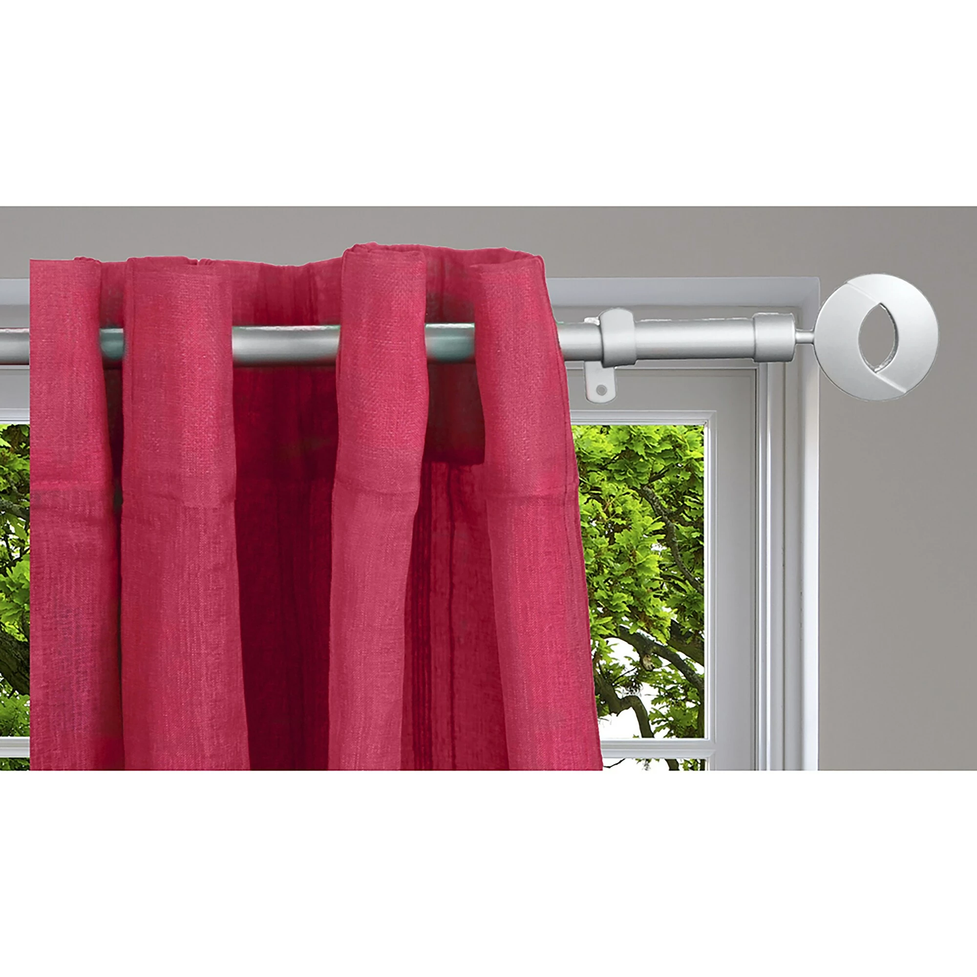 Wholesale β Evideco Adjustable 3/4" Single Window Curtain Rod 50" To 82" Gold - 50" To 82" L X 3/4" D White π 5 Wholesale β Evideco Adjustable 3/4" Single Window Curtain Rod 50" To 82" Gold - 50" To 82" L X 3/4" D White π - Image 5
