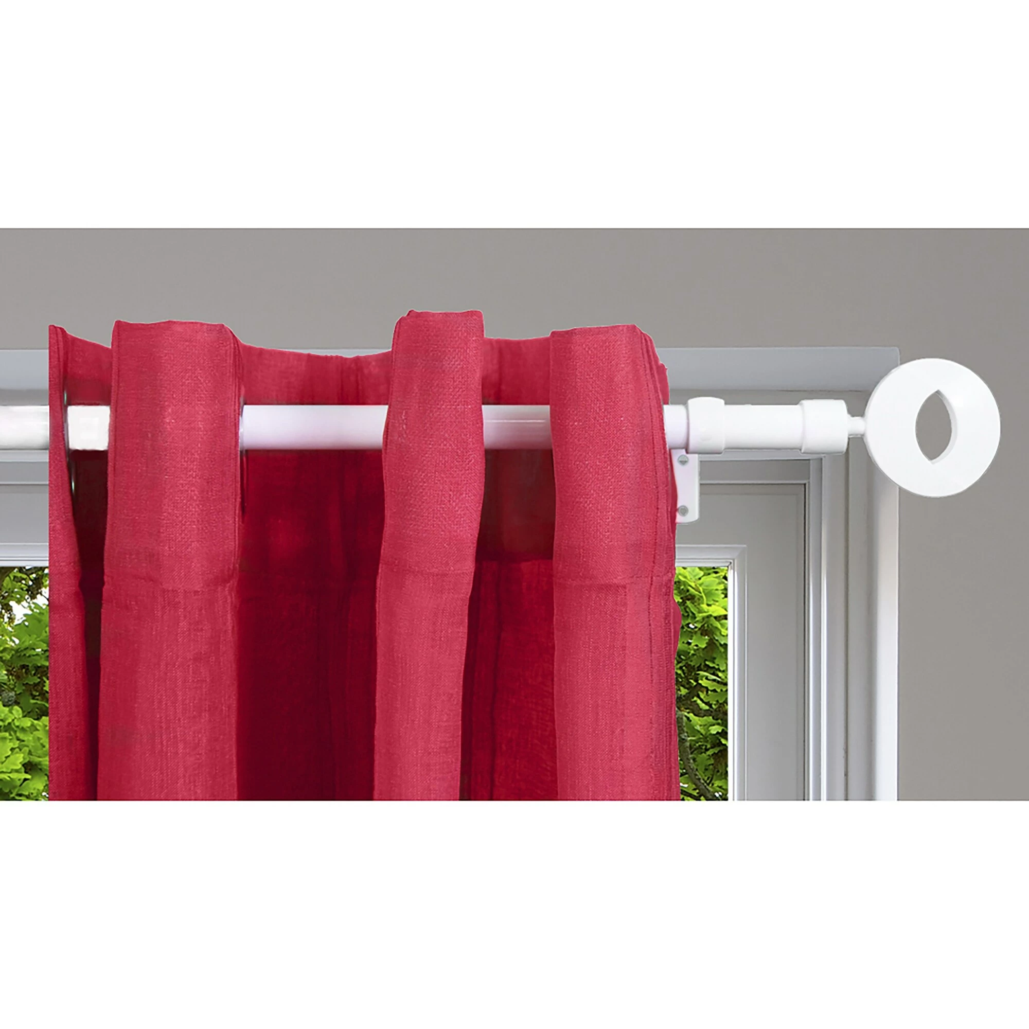 Wholesale β Evideco Adjustable 3/4" Single Window Curtain Rod 50" To 82" Gold - 50" To 82" L X 3/4" D White π 9 Wholesale β Evideco Adjustable 3/4" Single Window Curtain Rod 50" To 82" Gold - 50" To 82" L X 3/4" D White π - Image 9