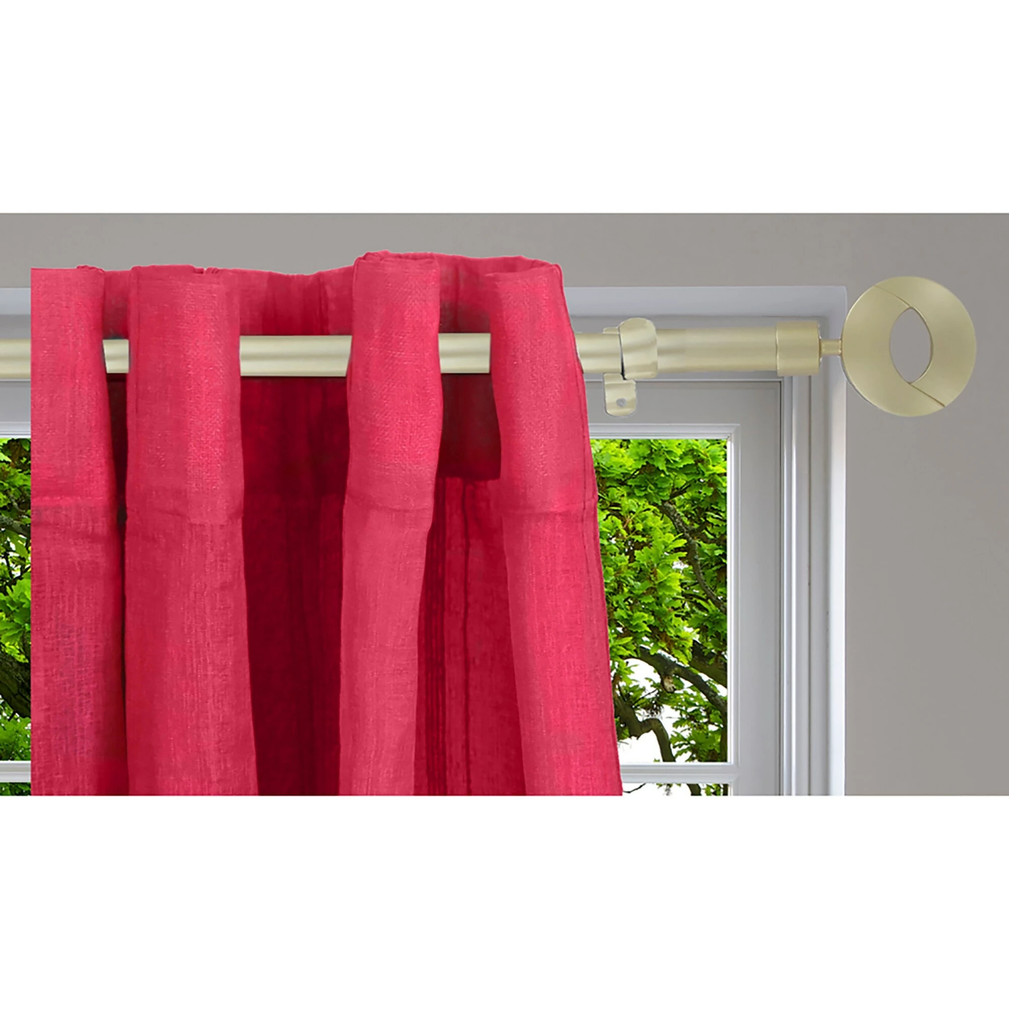 Wholesale β Evideco Adjustable 3/4" Single Window Curtain Rod 50" To 82" Gold - 50" To 82" L X 3/4" D White π 13 Wholesale β Evideco Adjustable 3/4" Single Window Curtain Rod 50" To 82" Gold - 50" To 82" L X 3/4" D White π - Image 13