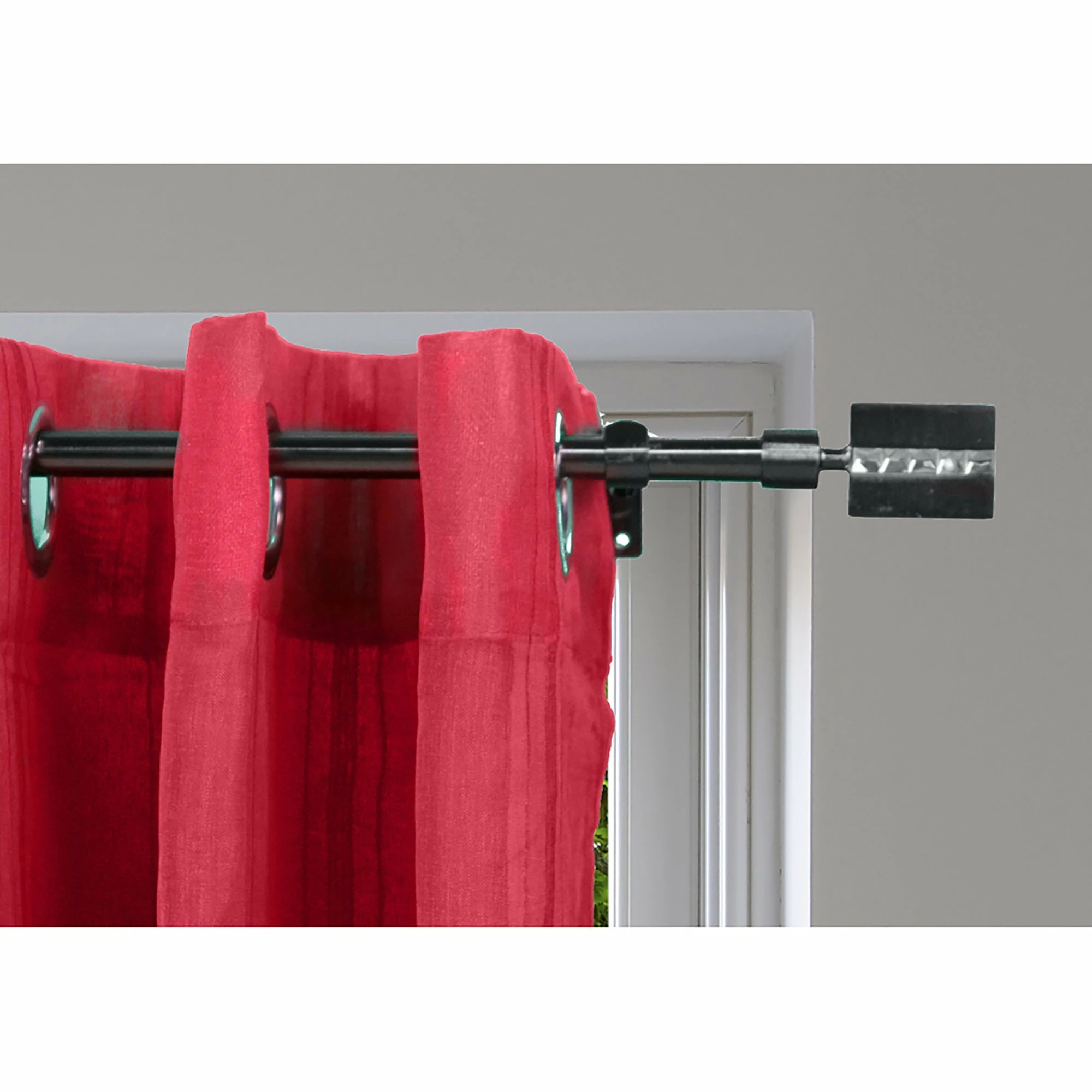 Cheap β Evideco Adjustable 5/8" Single Window Curtain Rod 50" To 82" Graphite - 50" To 82" L X 5/8" D β - Image 11