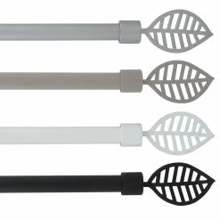 New β Evideco Adjustable 5/8" Single Window Curtain Rod 50" To 82" Grey - 50" To 82" L X 5/8" D π 23 New β Evideco Adjustable 5/8" Single Window Curtain Rod 50" To 82" Grey - 50" To 82" L X 5/8" D π -Evideco Shop Adjustable 5 822 Single Window Curtain Rod 5022 to 8222 Grey 3