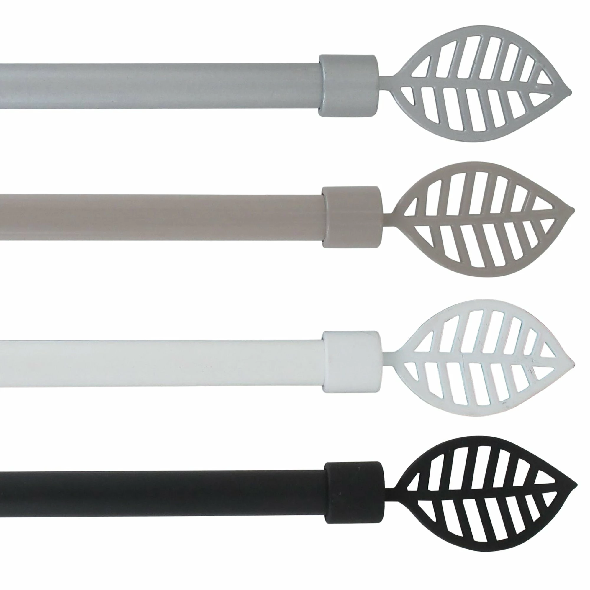 New β Evideco Adjustable 5/8" Single Window Curtain Rod 50" To 82" Grey - 50" To 82" L X 5/8" D π 9 New β Evideco Adjustable 5/8" Single Window Curtain Rod 50" To 82" Grey - 50" To 82" L X 5/8" D π - Image 9