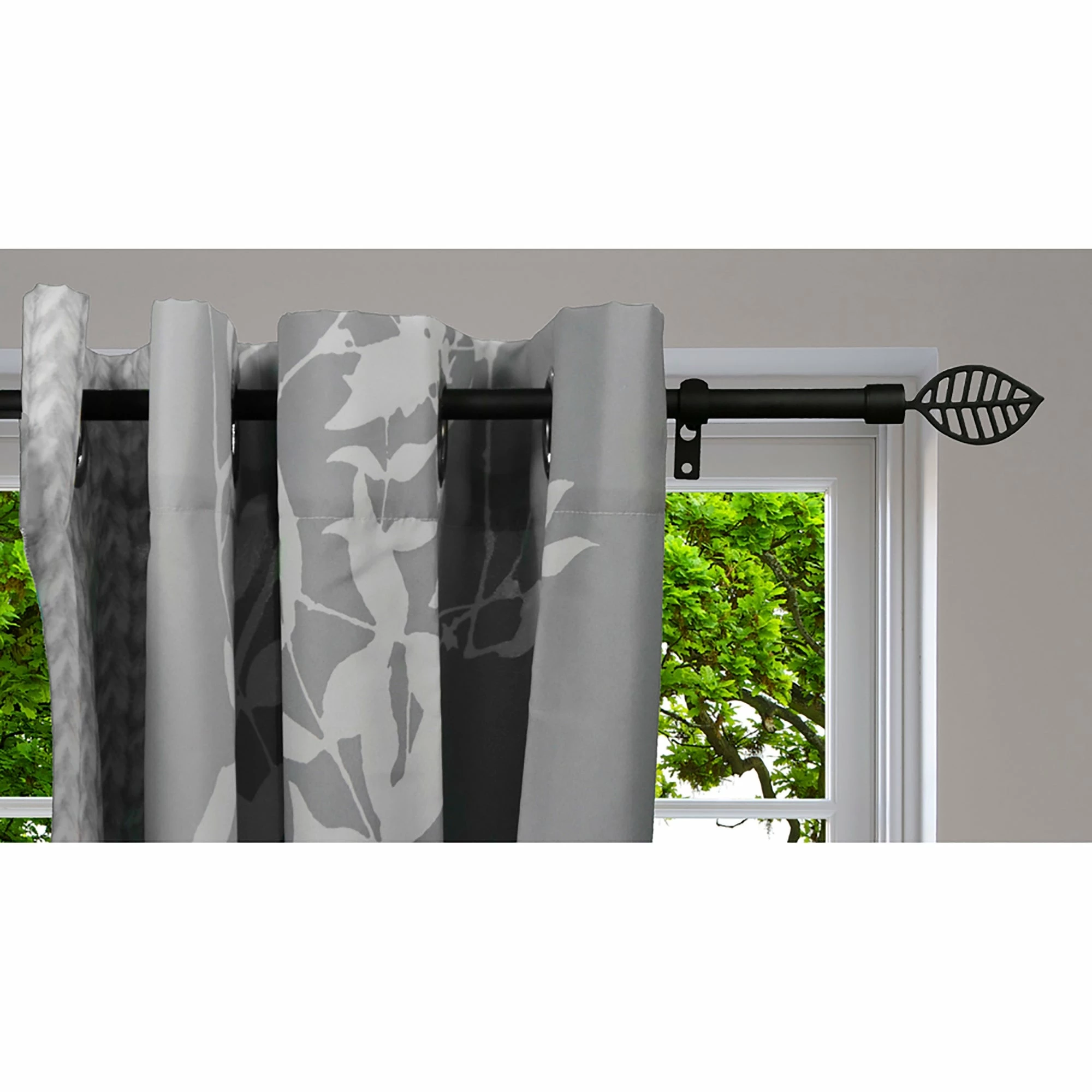 New β Evideco Adjustable 5/8" Single Window Curtain Rod 50" To 82" Grey - 50" To 82" L X 5/8" D π 11 New β Evideco Adjustable 5/8" Single Window Curtain Rod 50" To 82" Grey - 50" To 82" L X 5/8" D π - Image 11