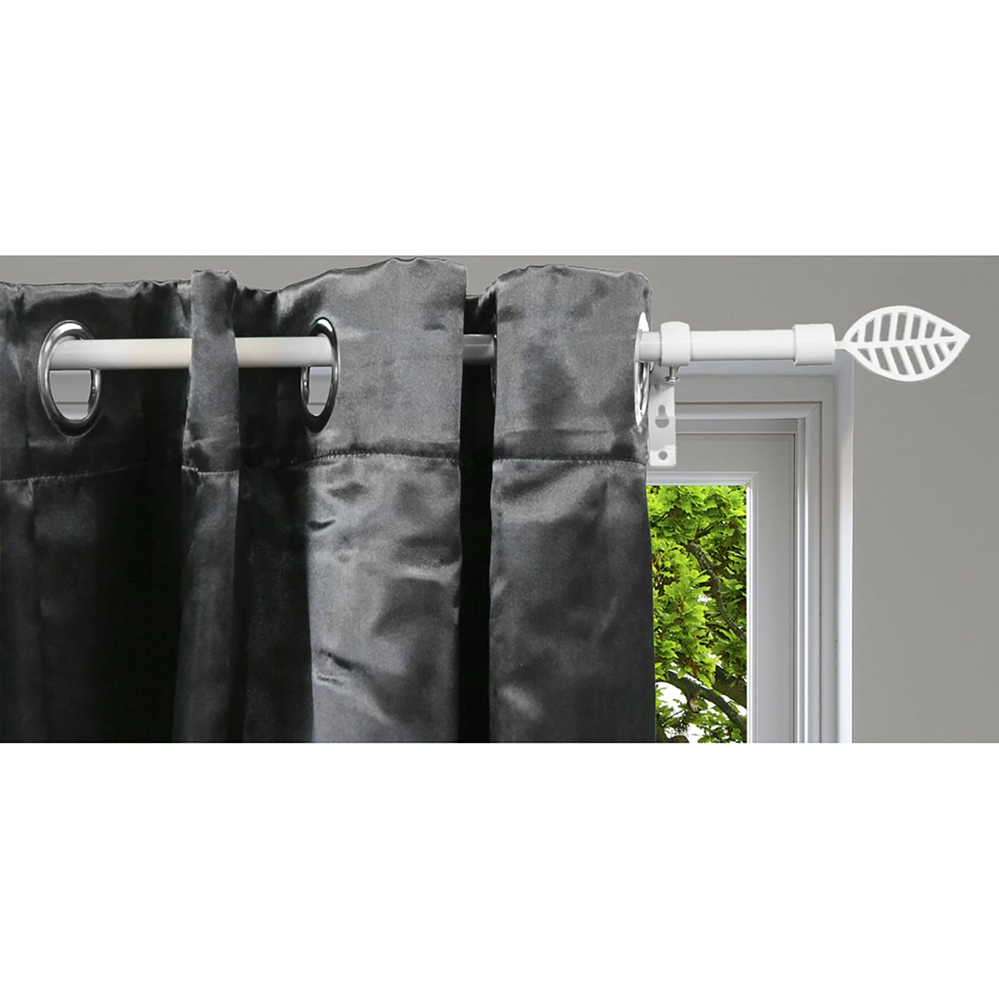 New β Evideco Adjustable 5/8" Single Window Curtain Rod 50" To 82" Grey - 50" To 82" L X 5/8" D π 15 New β Evideco Adjustable 5/8" Single Window Curtain Rod 50" To 82" Grey - 50" To 82" L X 5/8" D π - Image 15