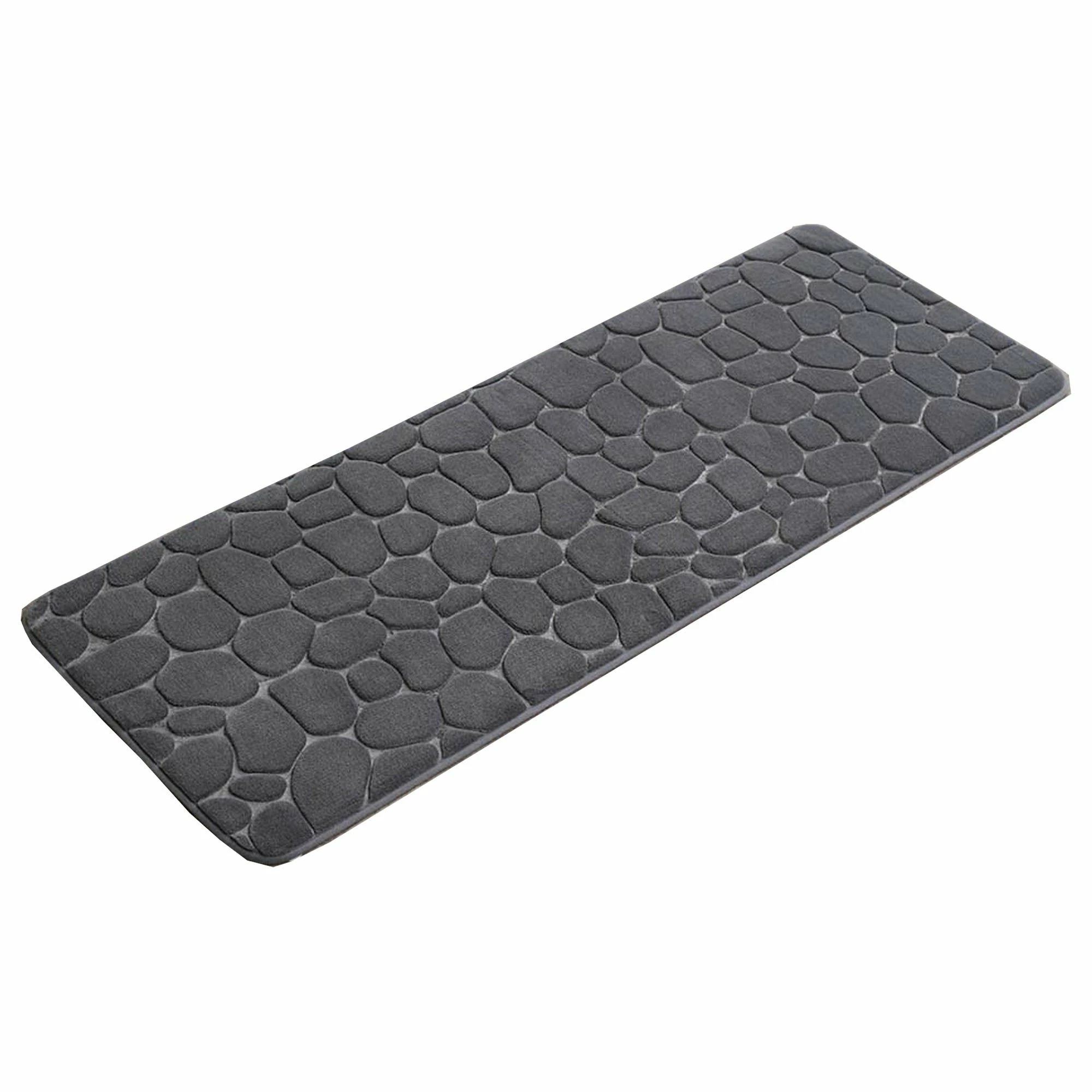 Best Sale π Evideco Bath Rug Runner Mat Memory Foam Pebble 48"L X 18"W Dark Grey π 11 Best Sale π Evideco Bath Rug Runner Mat Memory Foam Pebble 48"L X 18"W Dark Grey π - Image 11