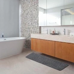 Best Sale π Evideco Bath Rug Runner Mat Memory Foam Pebble 48"L X 18"W Dark Grey π 26 Best Sale π Evideco Bath Rug Runner Mat Memory Foam Pebble 48"L X 18"W Dark Grey π -Evideco Shop Bath Rug Runner Mat Memory Foam Pebble 4822L x 1822W 11