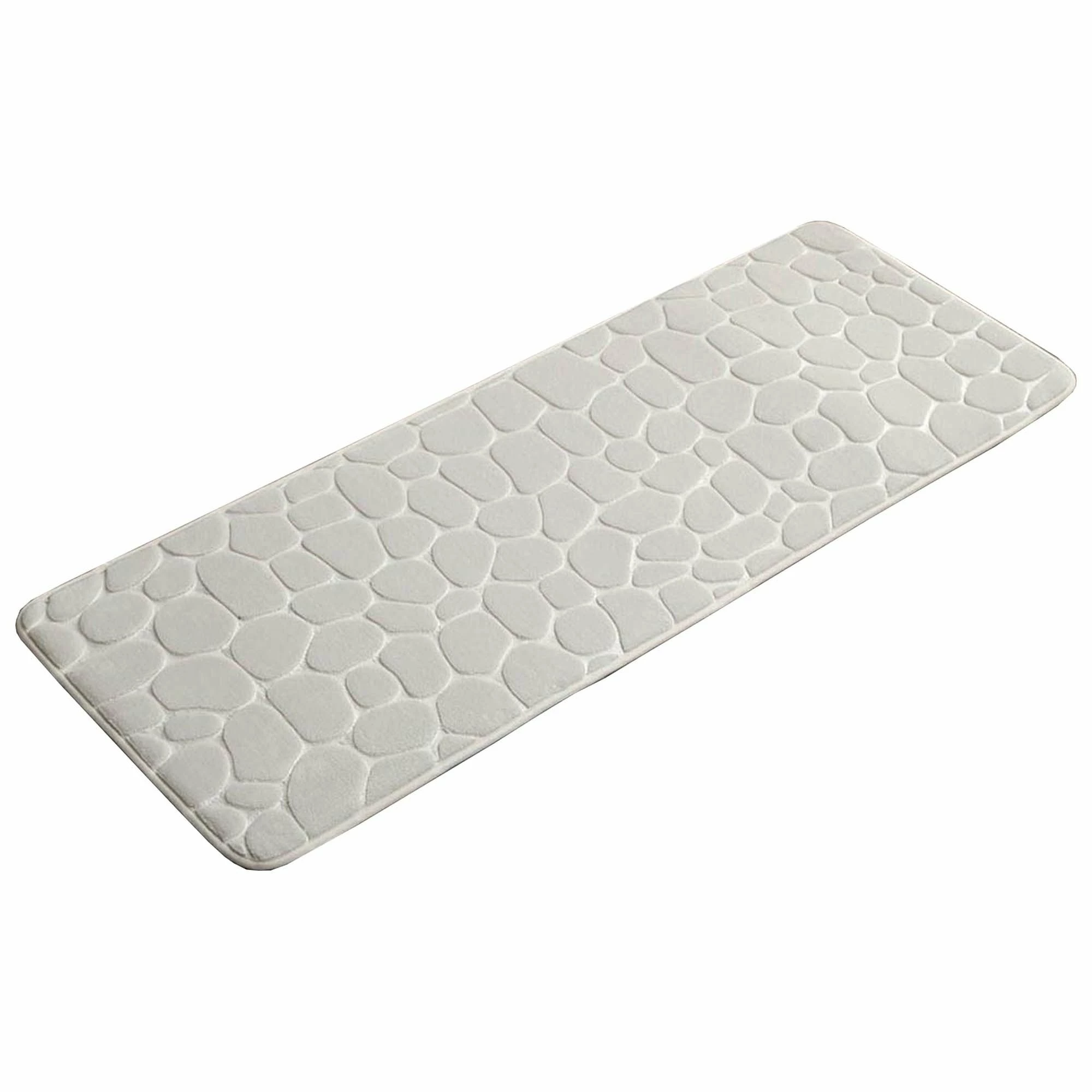 Best Sale π Evideco Bath Rug Runner Mat Memory Foam Pebble 48"L X 18"W Dark Grey π 6 Best Sale π Evideco Bath Rug Runner Mat Memory Foam Pebble 48"L X 18"W Dark Grey π - Image 6