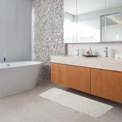 Best Sale π Evideco Bath Rug Runner Mat Memory Foam Pebble 48"L X 18"W Dark Grey π 21 Best Sale π Evideco Bath Rug Runner Mat Memory Foam Pebble 48"L X 18"W Dark Grey π -Evideco Shop Bath Rug Runner Mat Memory Foam Pebble 4822L x 1822W 6