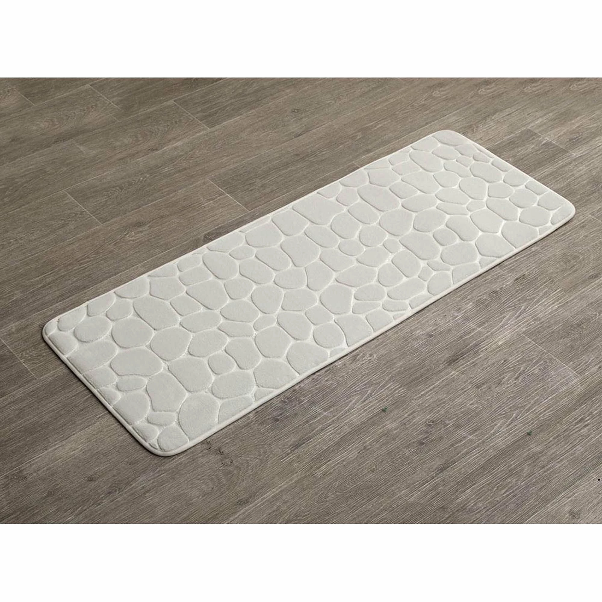 Best Sale π Evideco Bath Rug Runner Mat Memory Foam Pebble 48"L X 18"W Dark Grey π 10 Best Sale π Evideco Bath Rug Runner Mat Memory Foam Pebble 48"L X 18"W Dark Grey π - Image 10