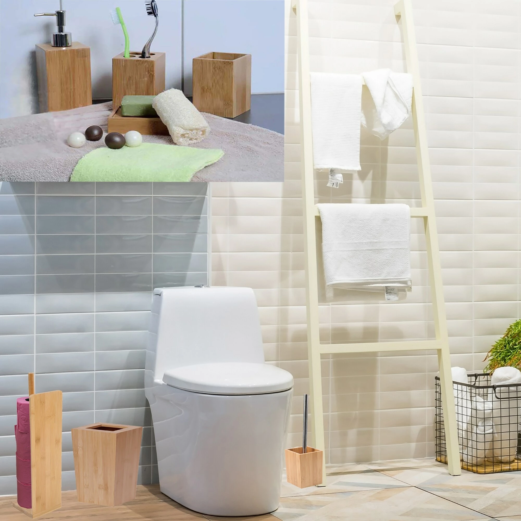 Flash Sale 𧨠Evideco Bath Square Trash Can Ecobio Bamboo 2 Gal-7.5L - 7.4"L X 7.4"W X 10.4"H π― 2 Flash Sale 𧨠Evideco Bath Square Trash Can Ecobio Bamboo 2 Gal-7.5L - 7.4"L X 7.4"W X 10.4"H π― - Image 2