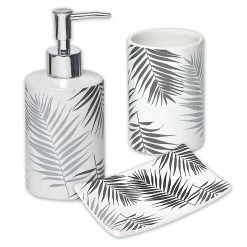 Discount π Evideco Bathroom Accessory Set 3-Pieces Lodge Jungle Leaves β 19 Discount π Evideco Bathroom Accessory Set 3-Pieces Lodge Jungle Leaves β -Evideco Shop Bathroom Accessory Set 3 Pieces Lodge Jungle Leaves