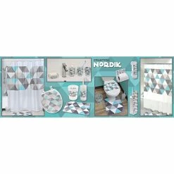 Outlet ⭐ Evideco Bathroom Rug Memory Foam Mat Nordik Print Grey 30"L X 18"W 💯 -Evideco Shop Bathroom Rug Memory Foam Mat Nordik Print Grey 3022L x 1822W 3