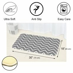 Deals π₯° Evideco Bathroom Rug Memory Foam Mat ZigZag Print Black 30"L X 18"W π 7 Deals π₯° Evideco Bathroom Rug Memory Foam Mat ZigZag Print Black 30"L X 18"W π -Evideco Shop Bathroom Rug Memory Foam Mat ZigZag Print Black 3022L x 1822W 2