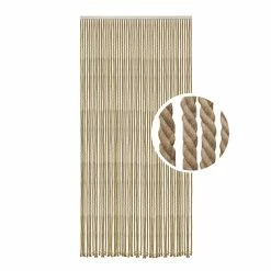 Buy 😉 Evideco Braided Cotton/Polyester Rope Door Curtain 54 Strings 79" H X 36" W - 79" H X 36" W X 0.8" D Natural 👏 -Evideco Shop Braided Cotton Polyester Rope Door Curtain 54 Strings 7922 H x 3622 W 11