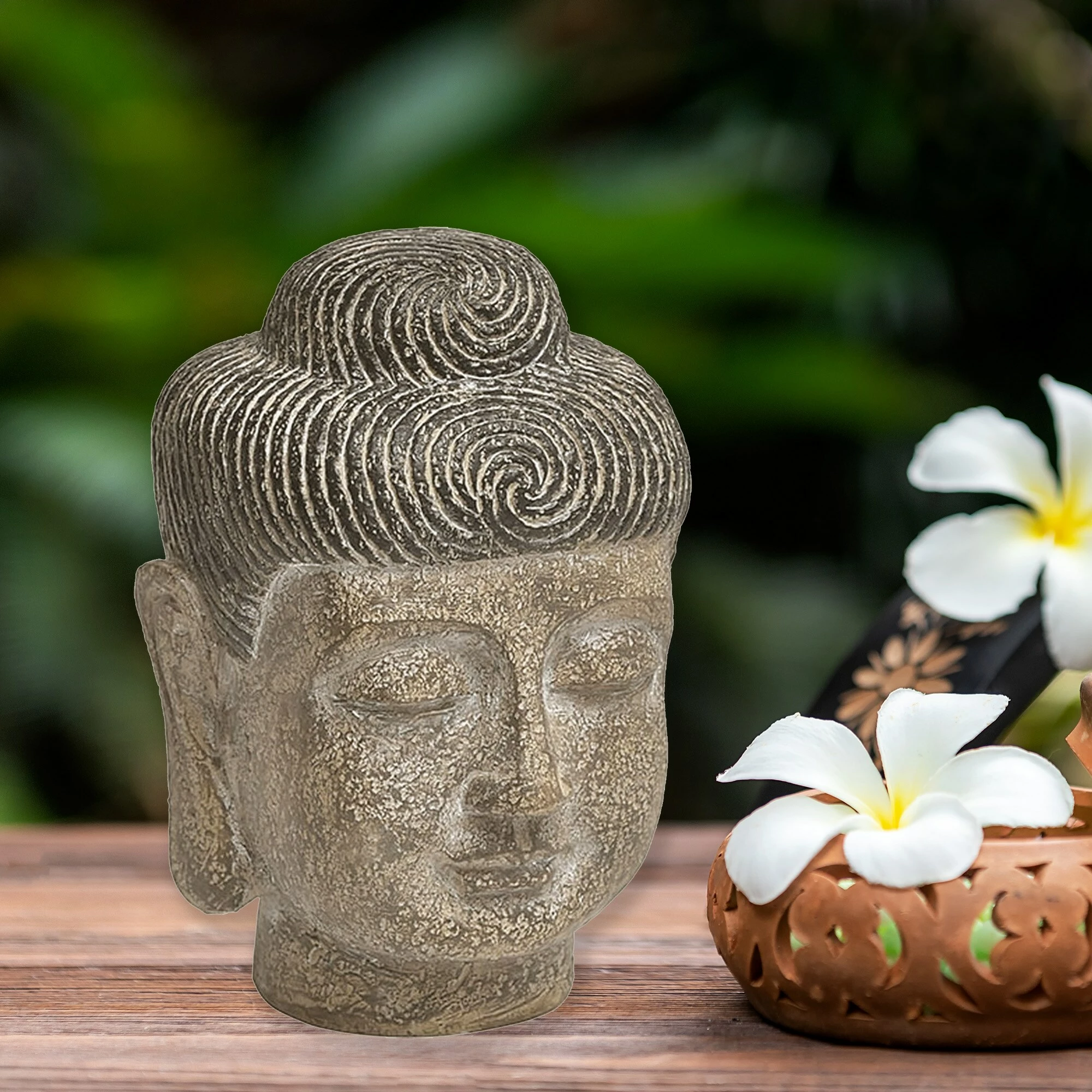 Buy β Evideco Buddha Head Statuette Resin - 7"H X 5"L X 5"W β€οΈ - Image 2