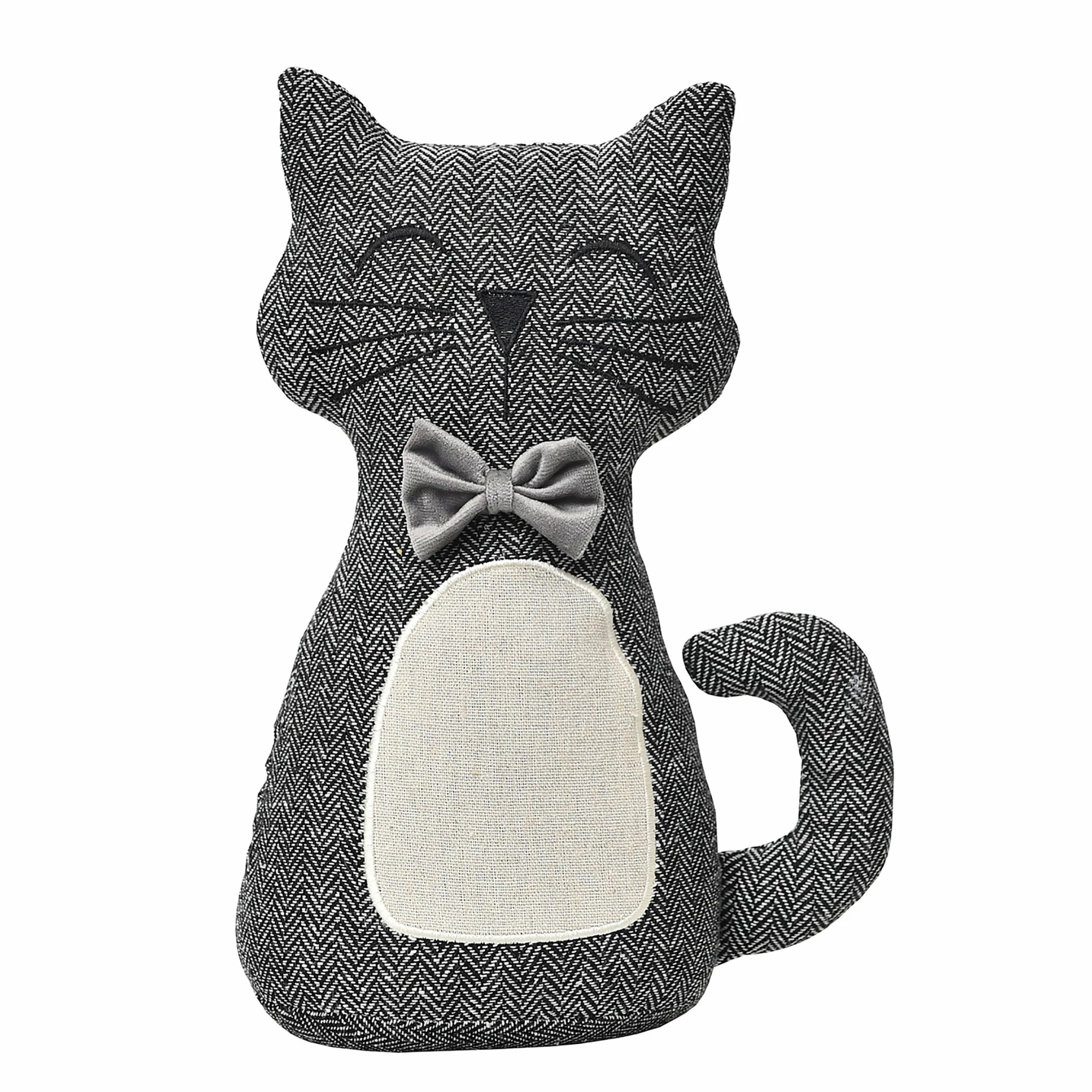 Budget π― Evideco Checker Cat Fabric Bag Door Stop Interior Weighted Floor 2.2 Lbs - 8.3"L X 4"W X 11"H βοΈ