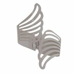Promo ⌛ Evideco Cuff Metal Wings Tieback Angel - 3.8"L X 3"W X 2.5"D White 🌟 -Evideco Shop Cuff Metal Wings Tieback Angel 5