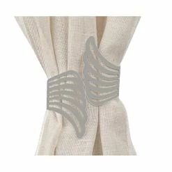 Promo ⌛ Evideco Cuff Metal Wings Tieback Angel - 3.8"L X 3"W X 2.5"D White 🌟 -Evideco Shop Cuff Metal Wings Tieback Angel 6