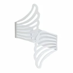 Promo ⌛ Evideco Cuff Metal Wings Tieback Angel - 3.8"L X 3"W X 2.5"D White 🌟 -Evideco Shop Cuff Metal Wings Tieback Angel 9