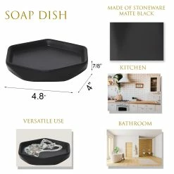 Flash Sale ⌛ Evideco Diamond Bath Set Accessories White Or Black 👍 -Evideco Shop Diamond Bath Set Accessories White or Black 4