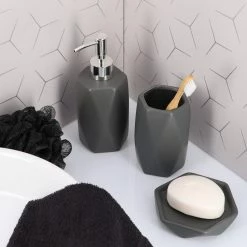 Coupon π Evideco Diamond Bathroom Accessory Set 4-Pieces Gray 𧨠18 Coupon π Evideco Diamond Bathroom Accessory Set 4-Pieces Gray 𧨠-Evideco Shop Diamond Bathroom Accessory Set 4 Pieces Gray 5