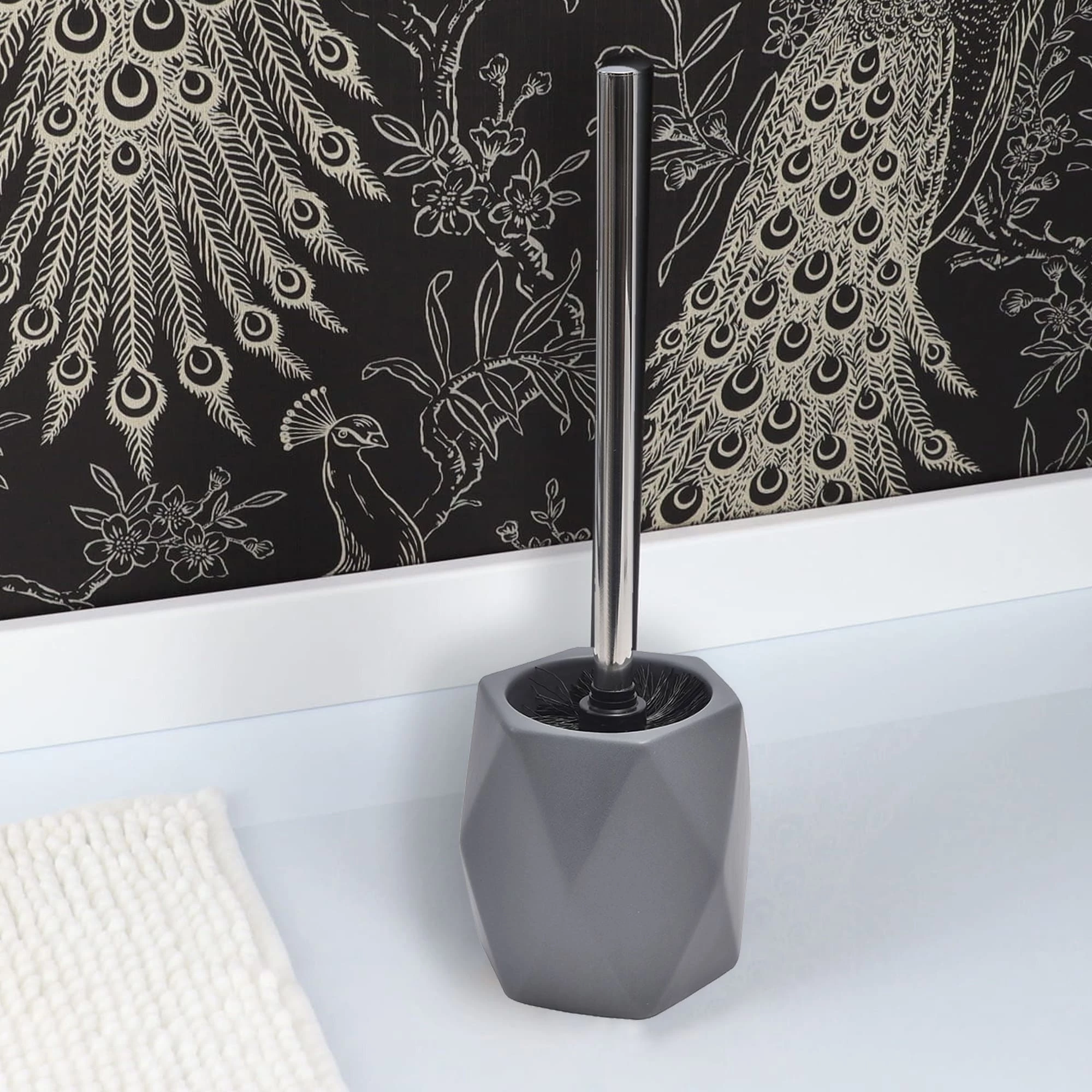 Coupon π Evideco Diamond Bathroom Accessory Set 4-Pieces Gray 𧨠8 Coupon π Evideco Diamond Bathroom Accessory Set 4-Pieces Gray 𧨠- Image 8