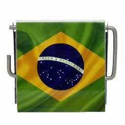 Brand new π Evideco Brazil Wall Mounted Printed Toilet Tissue One Roll Dispenser - Green, Yellow, White, Multicolor - 5.31"L X 1"W X 4.50"H π 7 Brand new π Evideco Brazil Wall Mounted Printed Toilet Tissue One Roll Dispenser - Green, Yellow, White, Multicolor - 5.31"L X 1"W X 4.50"H π -Evideco Shop Evideco Brazil Wall Mounted Printed Toilet Tissue One Roll Dispenser 3