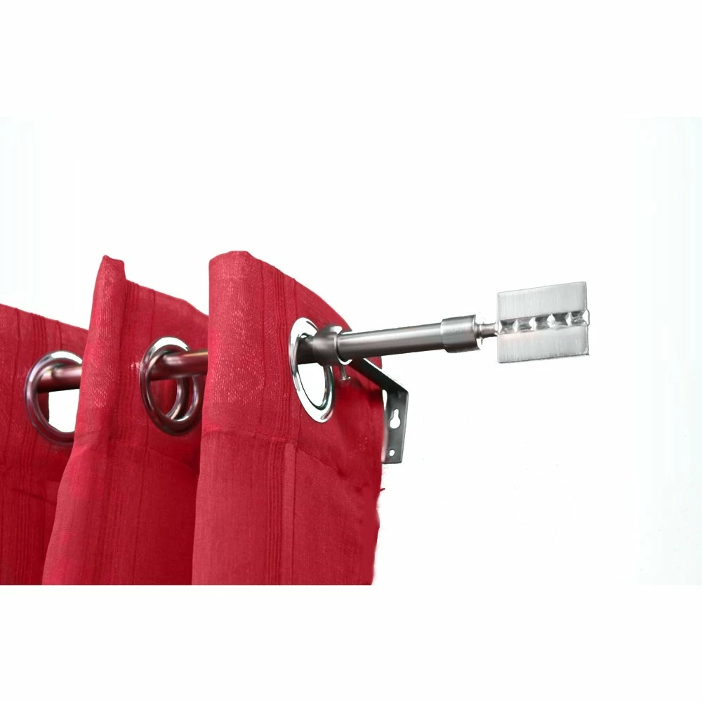 Cheap β Evideco Adjustable 5/8" Single Window Curtain Rod 50" To 82" Graphite - 50" To 82" L X 5/8" D β - Image 3