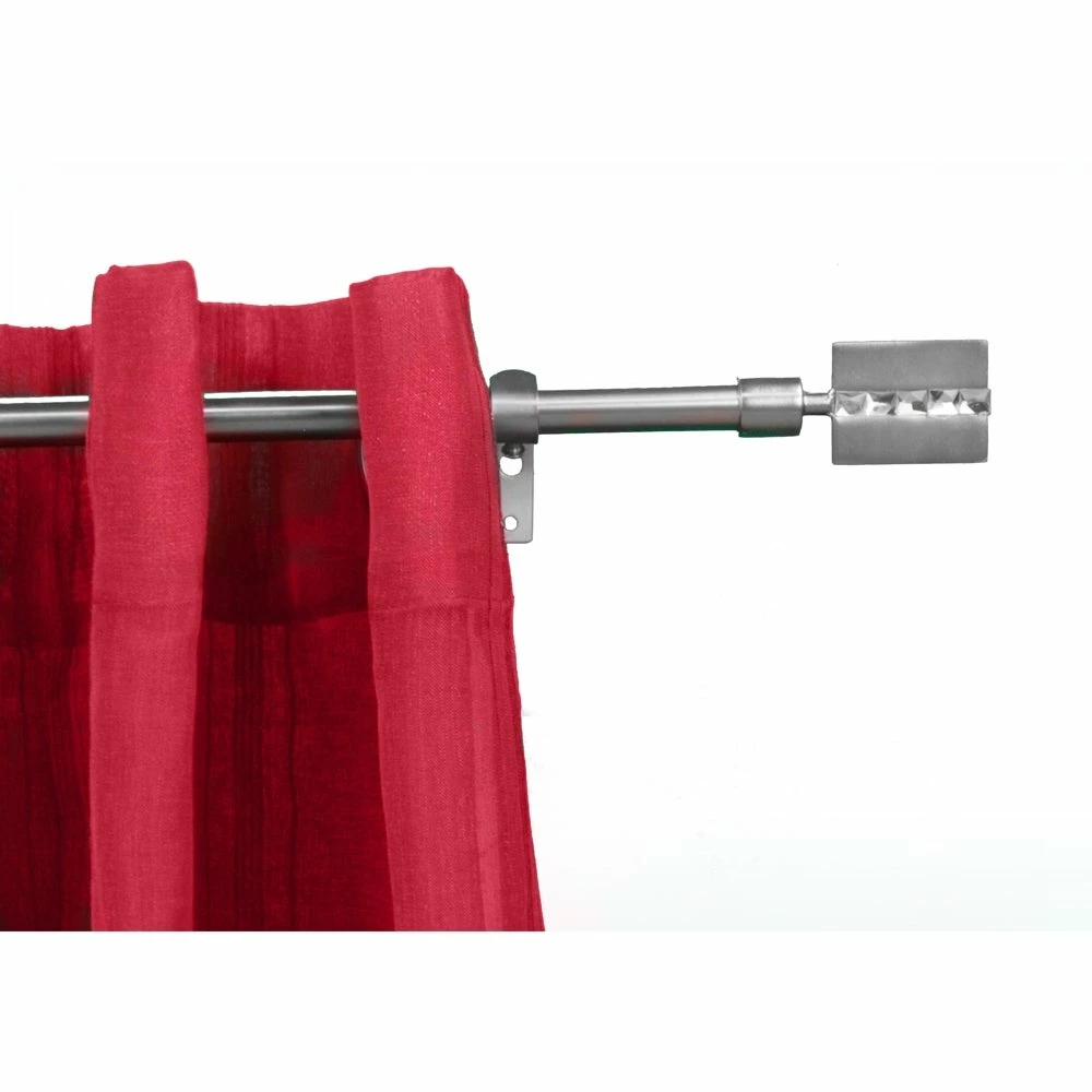 Cheap β Evideco Adjustable 5/8" Single Window Curtain Rod 50" To 82" Graphite - 50" To 82" L X 5/8" D β - Image 5