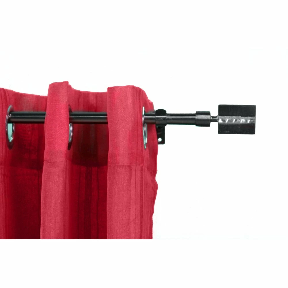 Cheap β Evideco Adjustable 5/8" Single Window Curtain Rod 50" To 82" Graphite - 50" To 82" L X 5/8" D β - Image 13