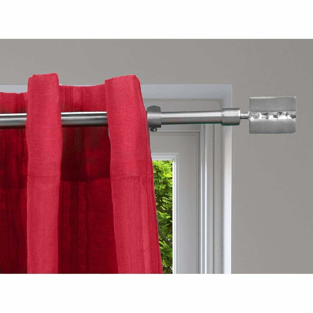 Cheap β Evideco Adjustable 5/8" Single Window Curtain Rod 50" To 82" Graphite - 50" To 82" L X 5/8" D β - Image 2