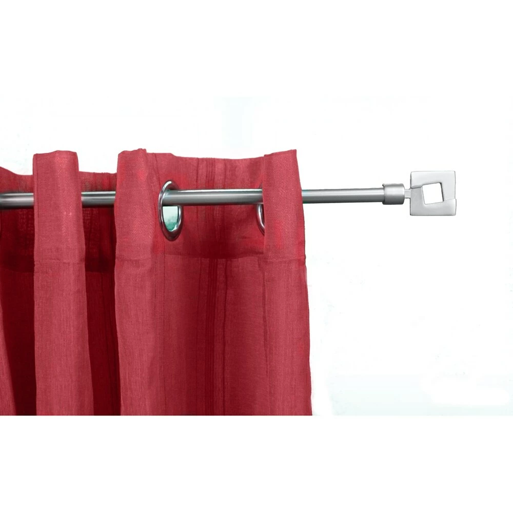 Best deal π Evideco Adjustable 5/8" Single Window Curtain Rod 50" To 82" Silver - 50" To 82" L X 5/8" D π - Image 5