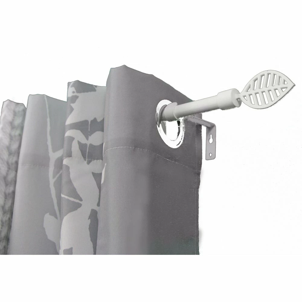 New β Evideco Adjustable 5/8" Single Window Curtain Rod 50" To 82" Grey - 50" To 82" L X 5/8" D π 3 New β Evideco Adjustable 5/8" Single Window Curtain Rod 50" To 82" Grey - 50" To 82" L X 5/8" D π - Image 3