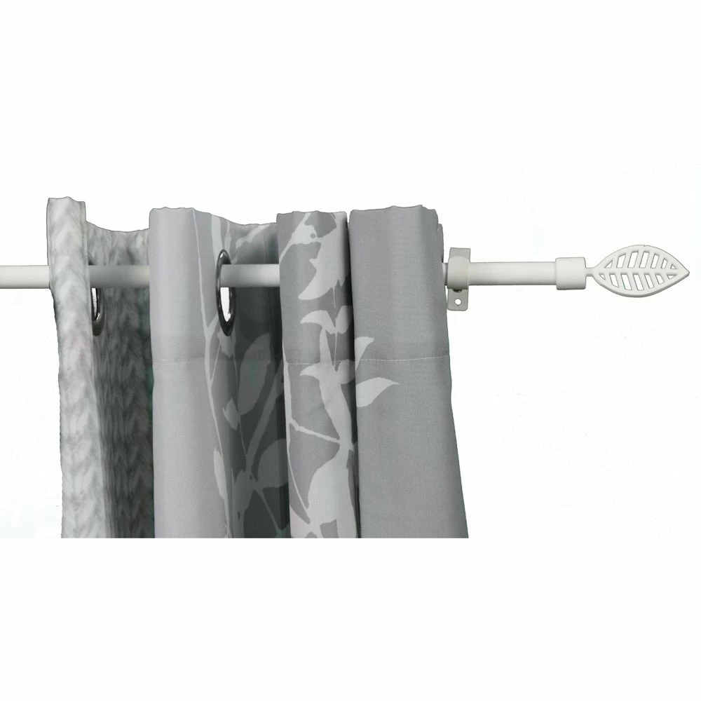 New β Evideco Adjustable 5/8" Single Window Curtain Rod 50" To 82" Grey - 50" To 82" L X 5/8" D π 5 New β Evideco Adjustable 5/8" Single Window Curtain Rod 50" To 82" Grey - 50" To 82" L X 5/8" D π - Image 5