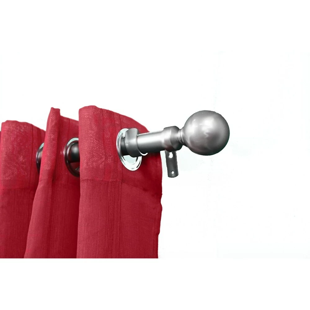 Hot Sale π― Evideco Adjustable 1" Single Window Curtain Rod 50" To 82" Silver - 50" To 82" L X 1" D π― 3 Hot Sale π― Evideco Adjustable 1" Single Window Curtain Rod 50" To 82" Silver - 50" To 82" L X 1" D π― - Image 3