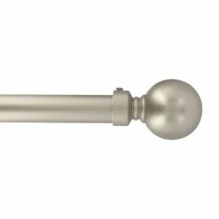 Hot Sale π― Evideco Adjustable 1" Single Window Curtain Rod 50" To 82" Silver - 50" To 82" L X 1" D π―