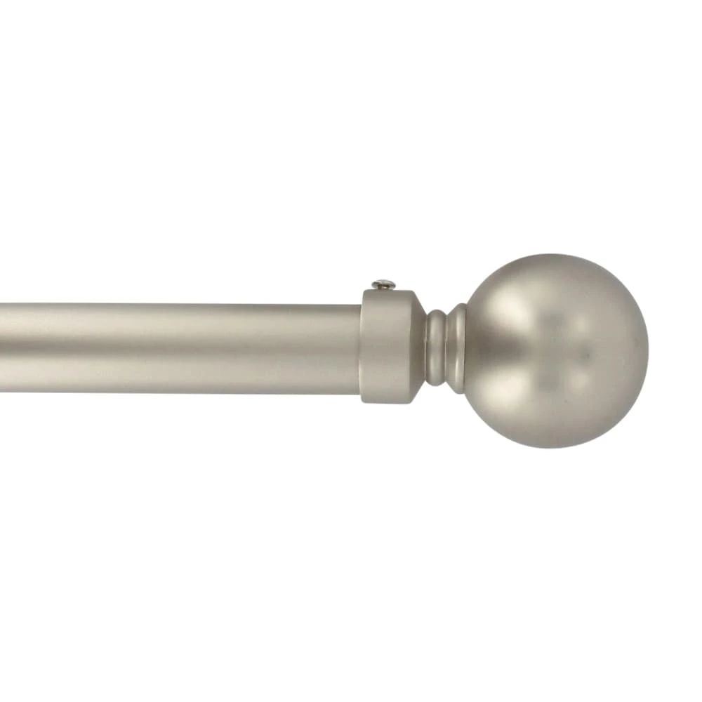Hot Sale π― Evideco Adjustable 1" Single Window Curtain Rod 50" To 82" Silver - 50" To 82" L X 1" D π― 1 Hot Sale π― Evideco Adjustable 1" Single Window Curtain Rod 50" To 82" Silver - 50" To 82" L X 1" D π―